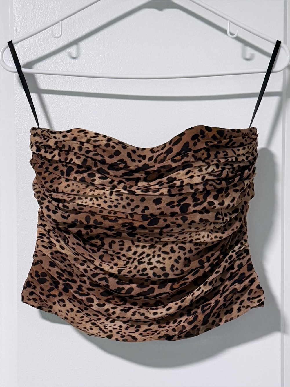 House of Harlow 1960 Imani Leopard Strapless Corset